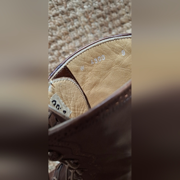 Ralph Lauren Womens Sz 9 AA Brown Leather Lace-Up Ankle Mid-Calf Boot Italy 70 - Picture 8 of 11